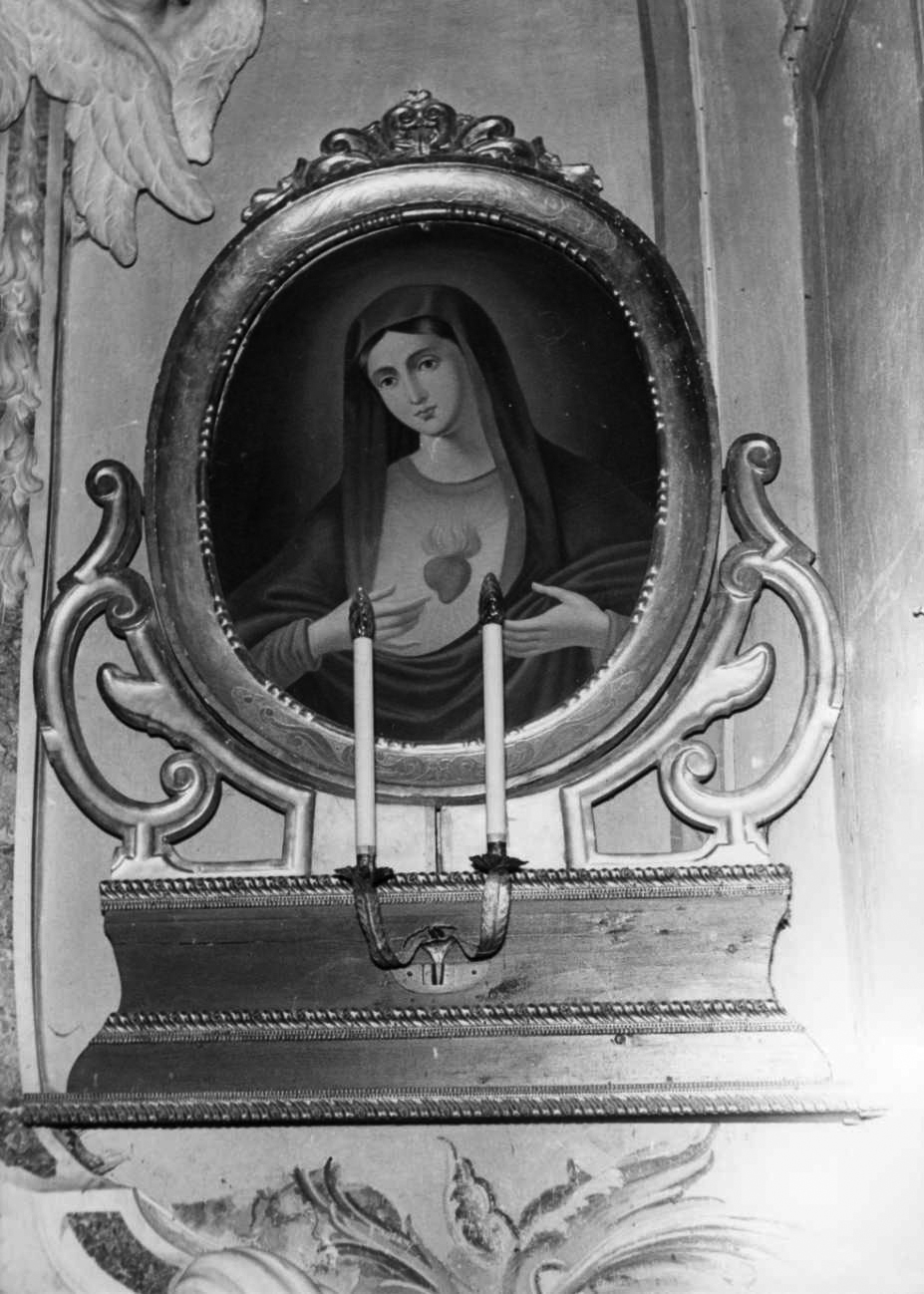 Sacro Cuore di Maria (dipinto, pendant) di Copparoni (seconda metà sec. XIX)