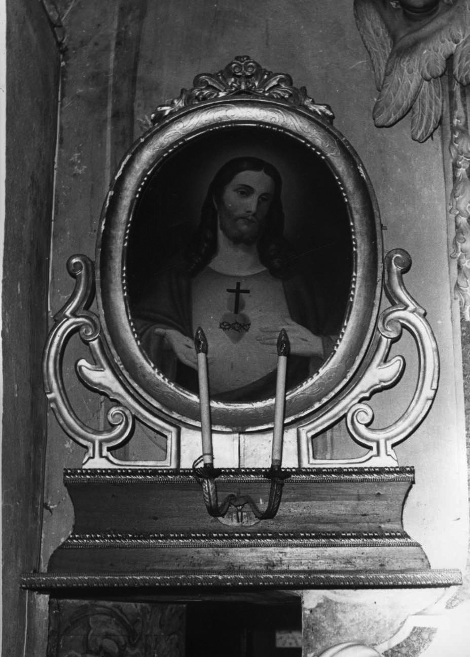 Sacro Cuore di Gesù (dipinto, pendant) di Copparoni (seconda metà sec. XIX)