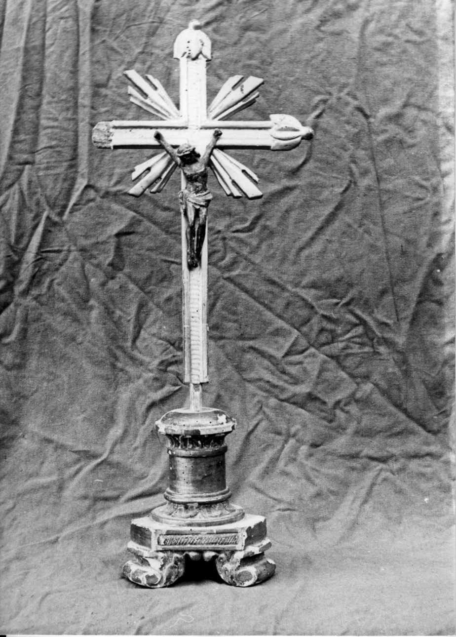 Cristo crocifisso (croce stazionale, opera isolata) - bottega Italia nord-occidentale (sec. XIX)