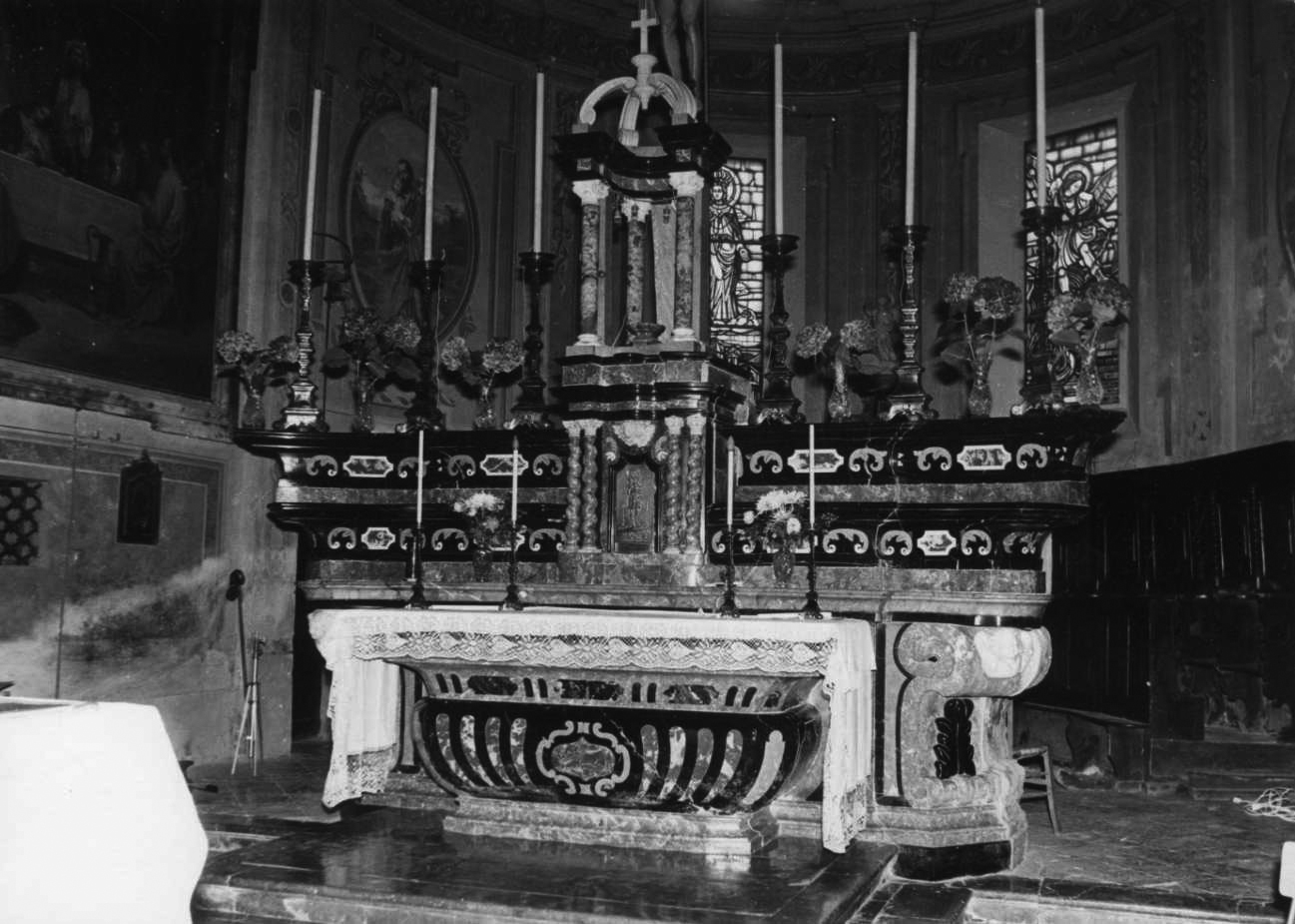altare maggiore, opera isolata - bottega Italia nord-occidentale (secondo quarto sec. XVIII)