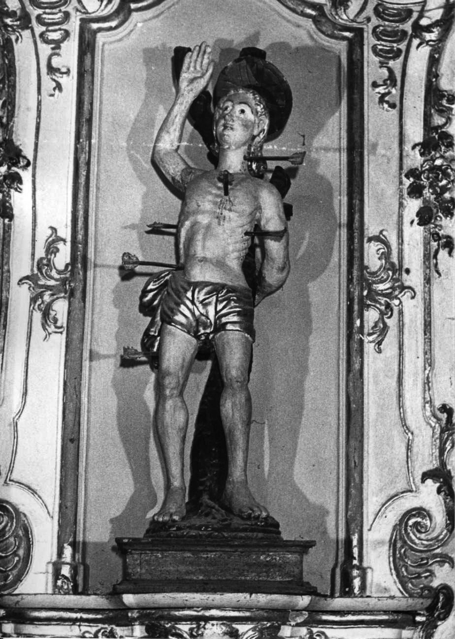 San Sebastiano (statua, opera isolata) di Santacroce Filippo (bottega) (seconda metà sec. XVI)