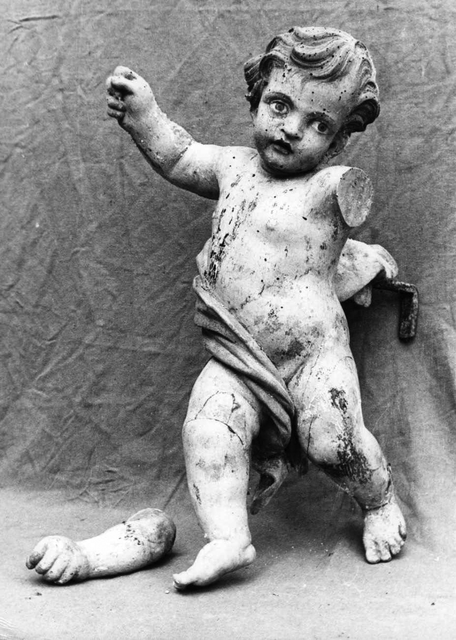 angelo (statua, elemento d'insieme) di Maragliano Antonio Maria (inizio sec. XVIII)