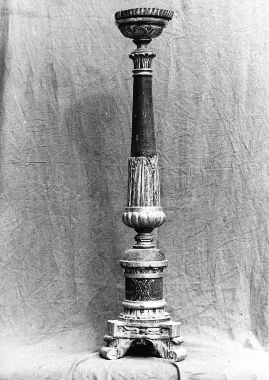 candeliere, serie - bottega torinese (metà sec. XIX)