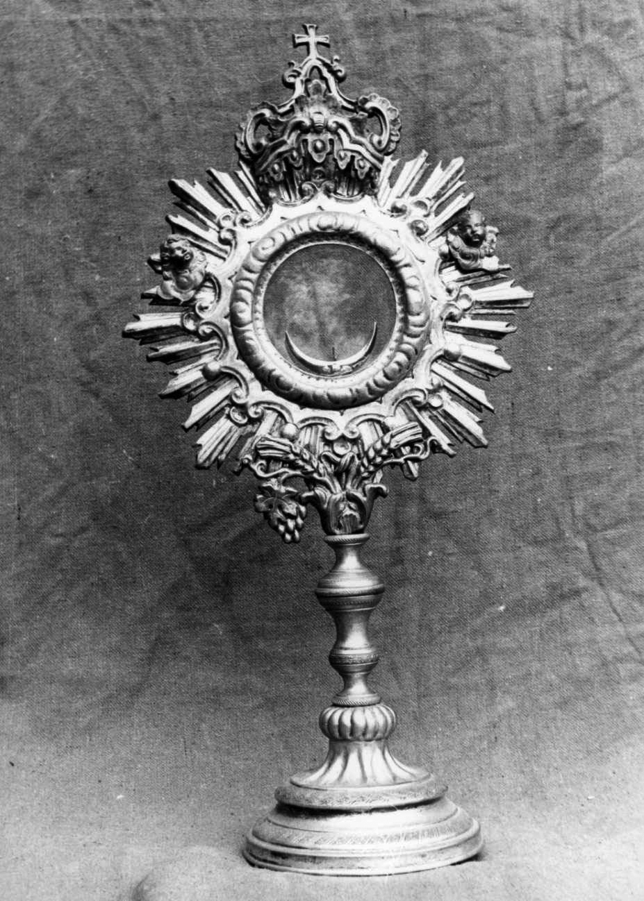 ostensorio - a raggiera, opera isolata - bottega Italia nord-occidentale (sec. XIX)