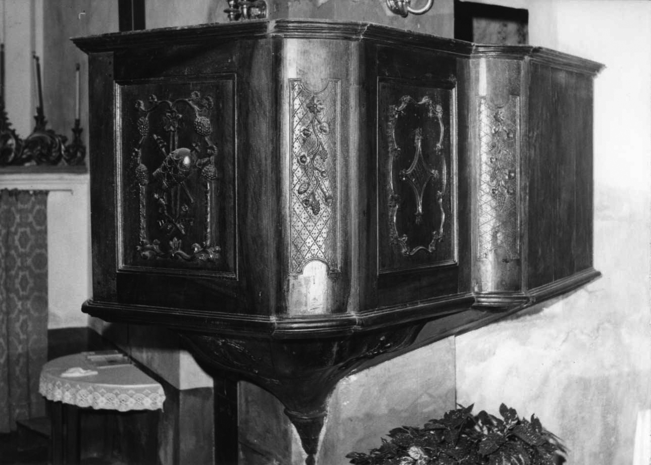 pulpito, opera isolata - bottega piemontese (seconda metà sec. XVIII)