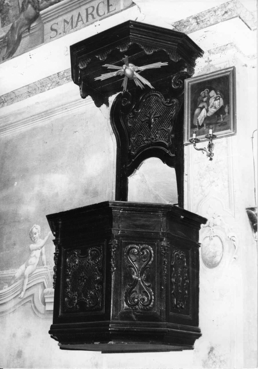 pulpito, opera isolata - bottega liguro-piemontese (sec. XIX)