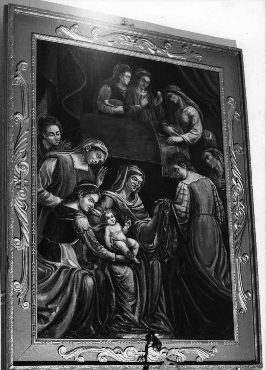 nascita di Maria Vergine (dipinto, opera isolata) - ambito piemontese (sec. XVII)