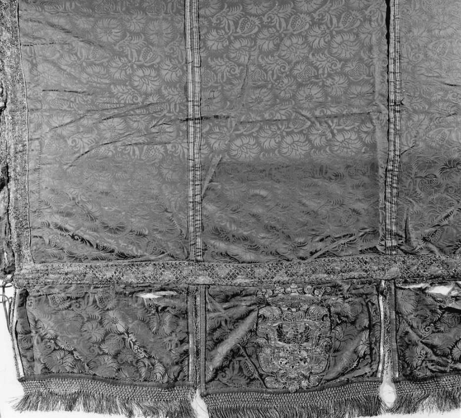 baldacchino processionale, opera isolata - manifattura italiana (prima metà sec. XVII)