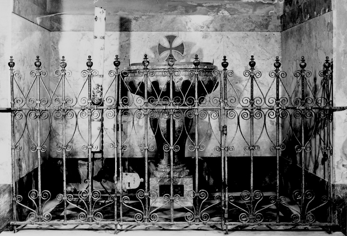 balaustrata del fonte battesimale, opera isolata - bottega piemontese (secc. XVII/ XVIII)