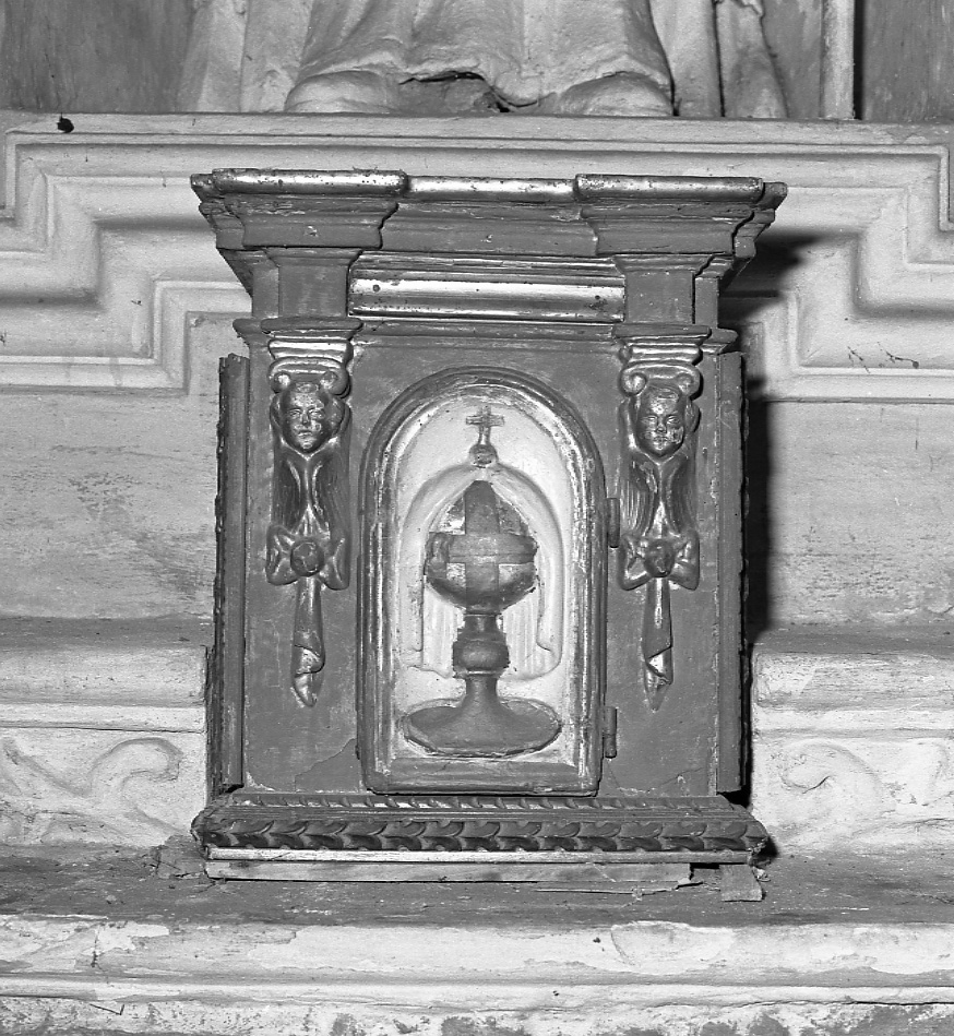 tabernacolo, elemento d'insieme - bottega lombardo-piemontese (fine sec. XVII)
