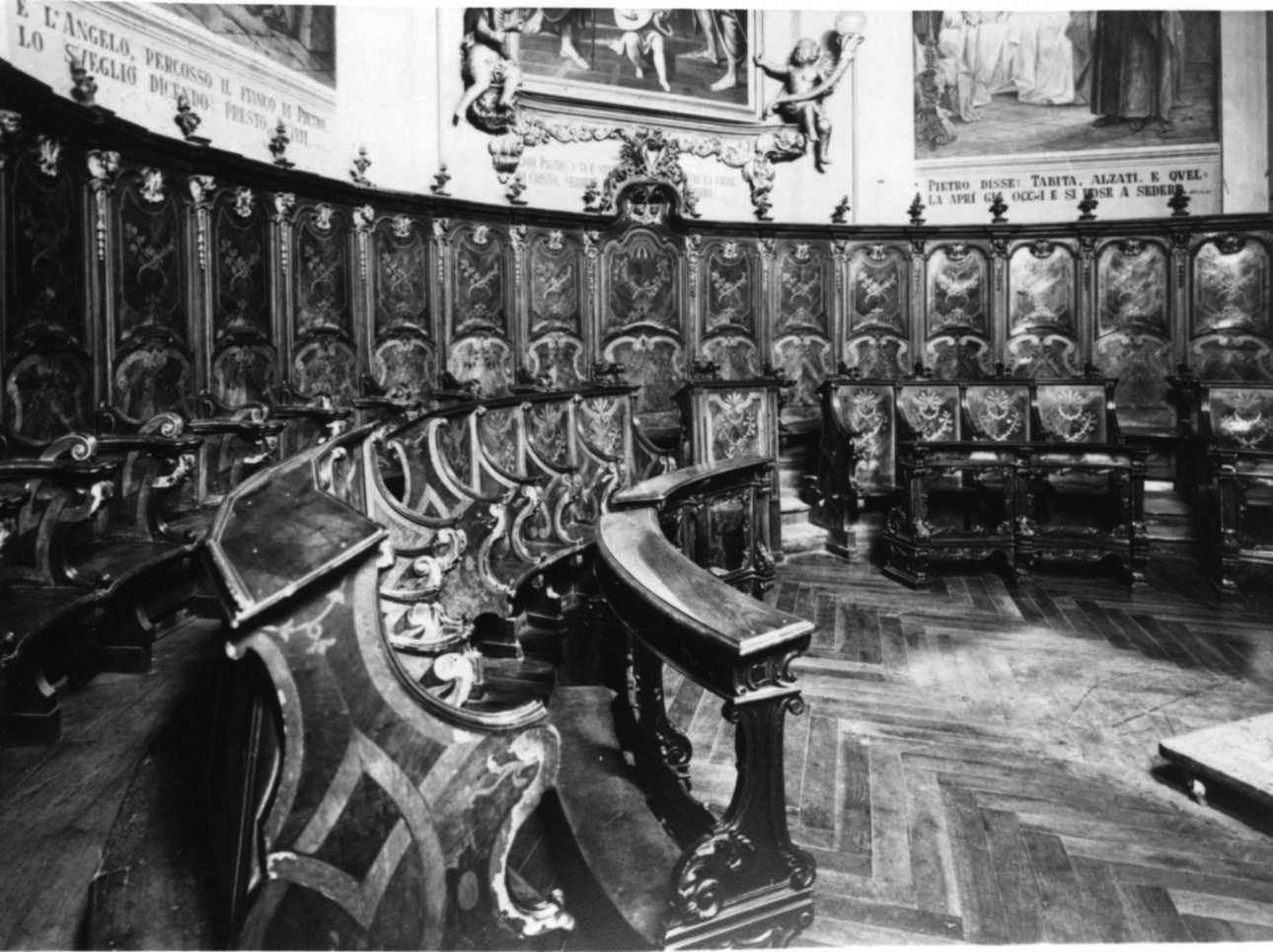 cherubini (stalli del coro, opera isolata) di Salario Francesco (terzo quarto sec. XVIII)