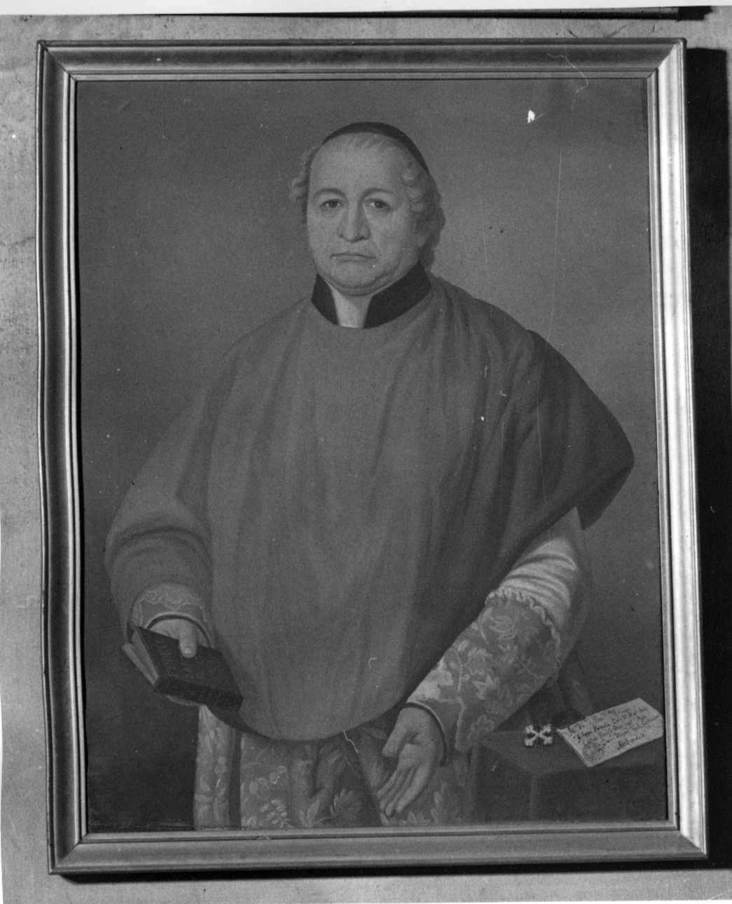 ritratto del canonico Filippo Ansaldi (dipinto, opera isolata) di Rossi Giovanni Battista (ultimo quarto sec. XIX)