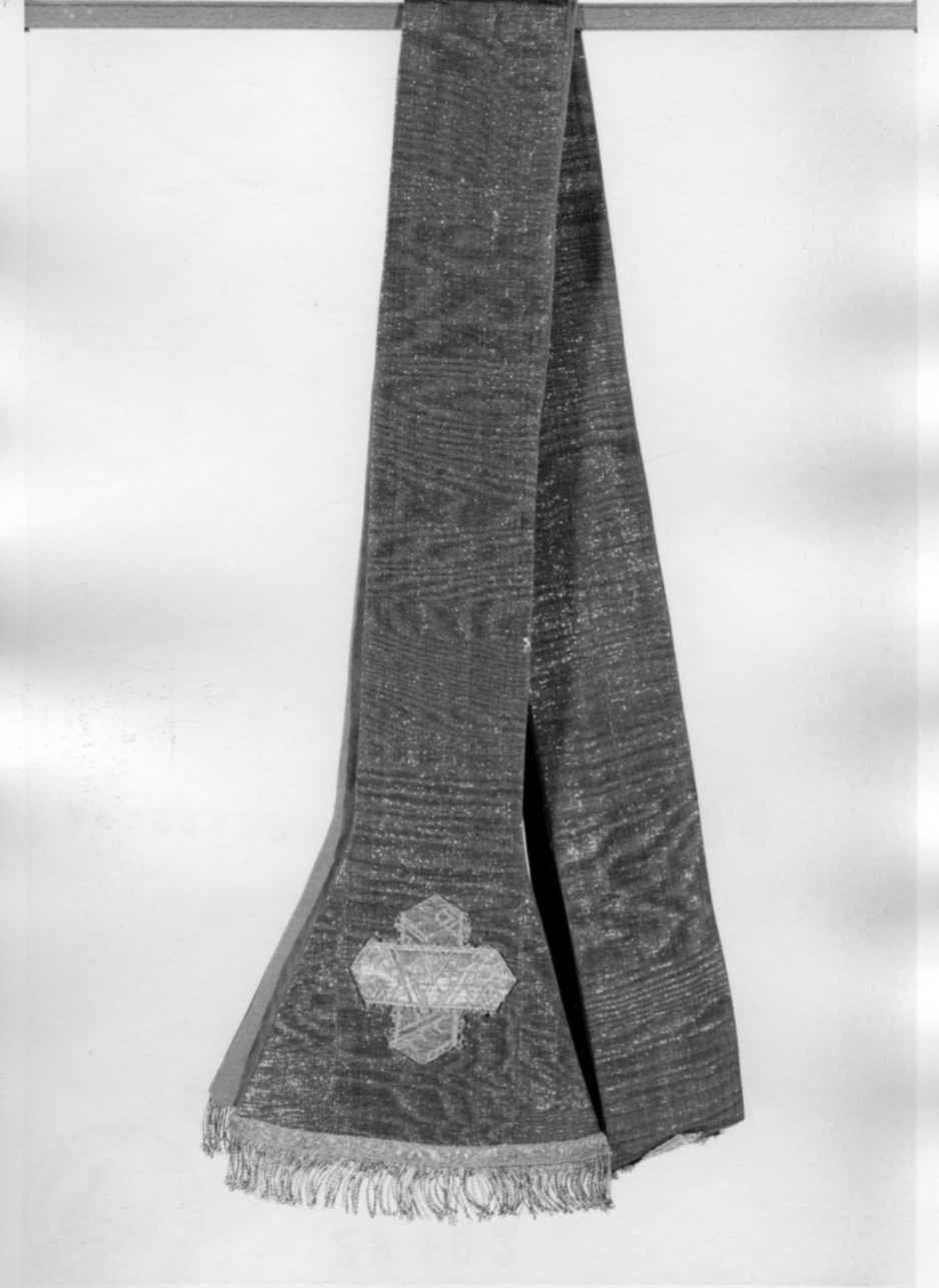 stola, elemento d'insieme - manifattura piemontese (sec. XVIII)