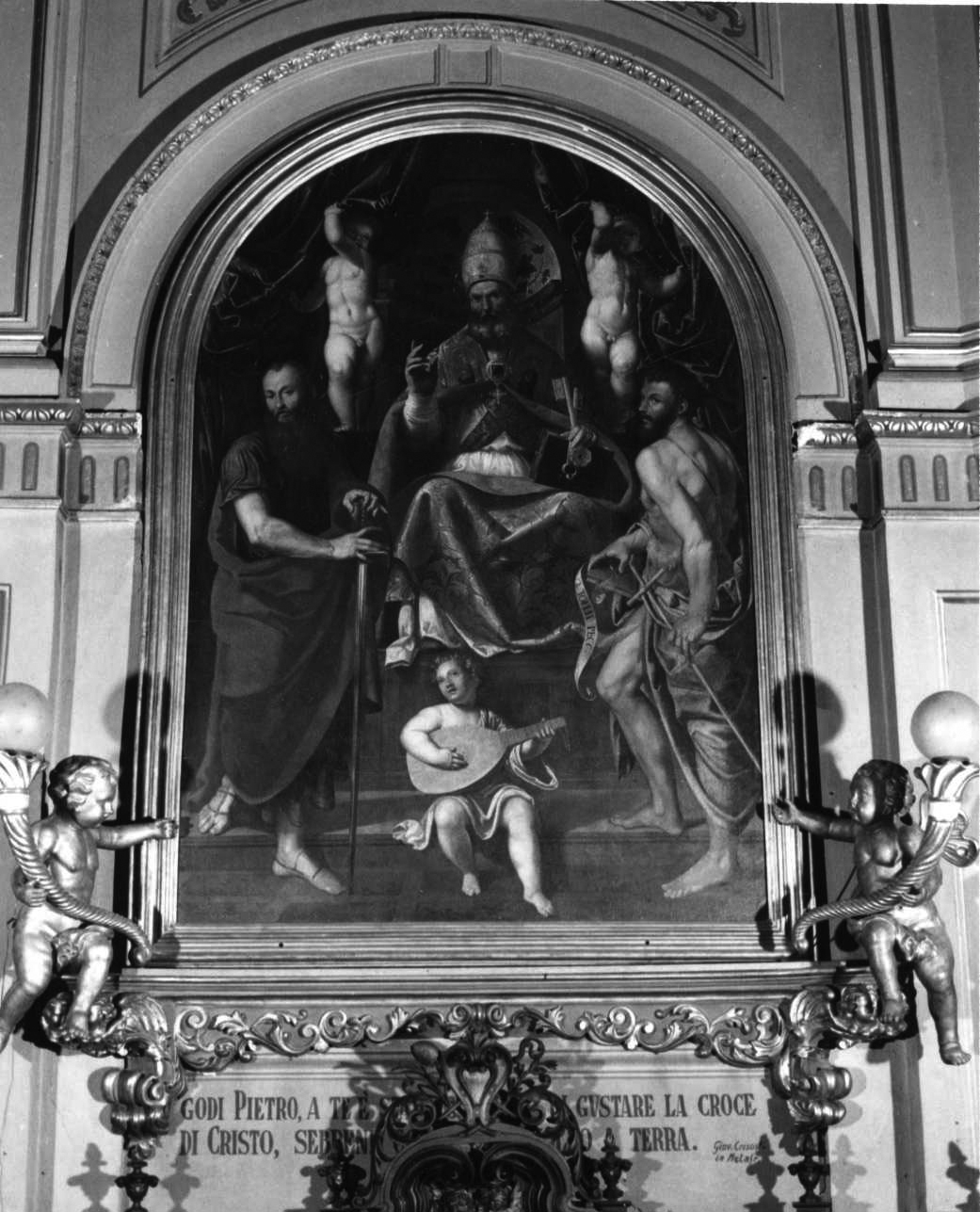 putti alati (rilievo, frammento) di Chiara Giuseppe Antonio (metà sec. XVIII)