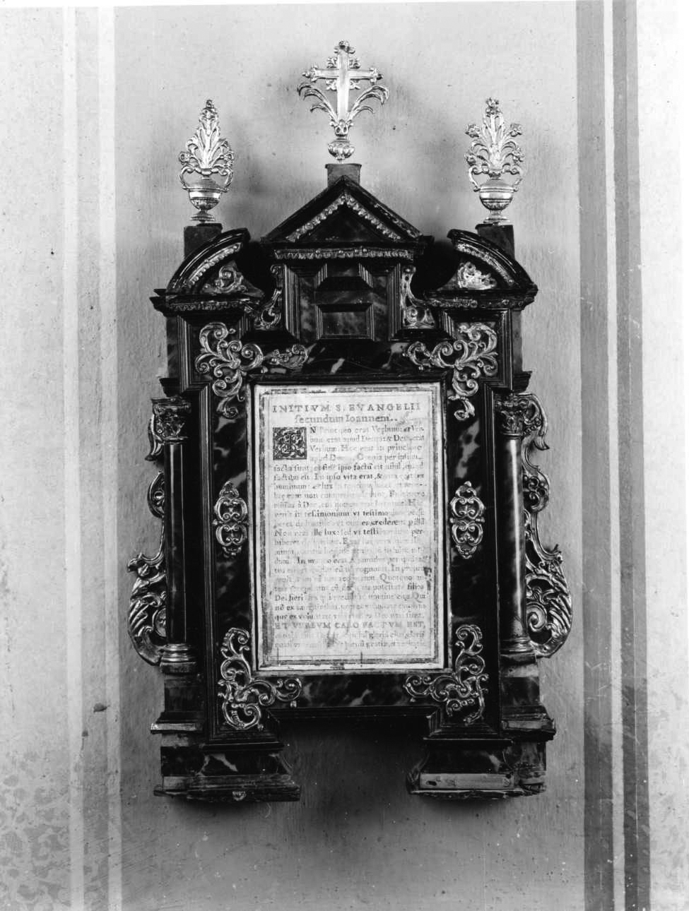 cartagloria architettonica, elemento d'insieme - bottega lombarda (prima metà sec. XVIII)