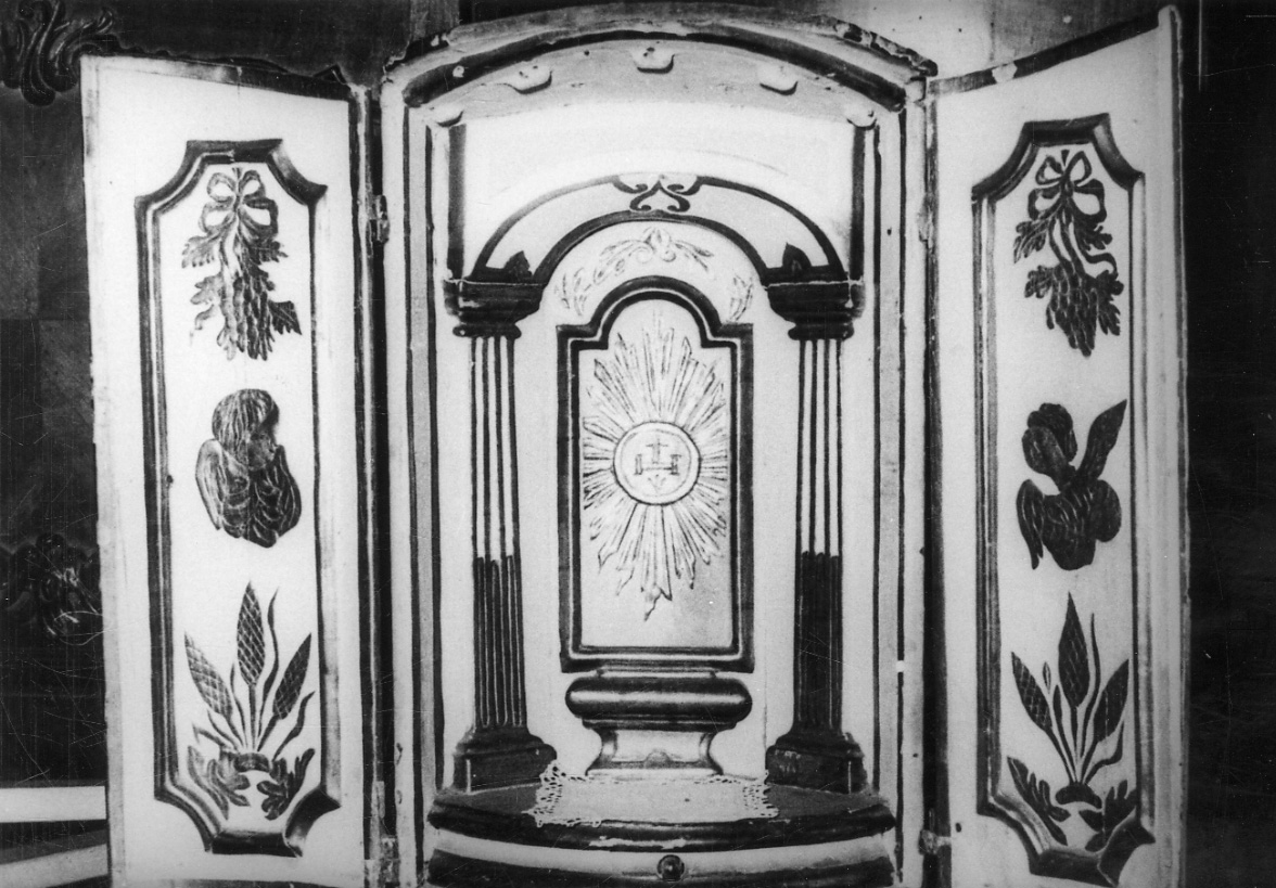 tabernacolo portatile, opera isolata - bottega piemontese (metà sec. XIX)
