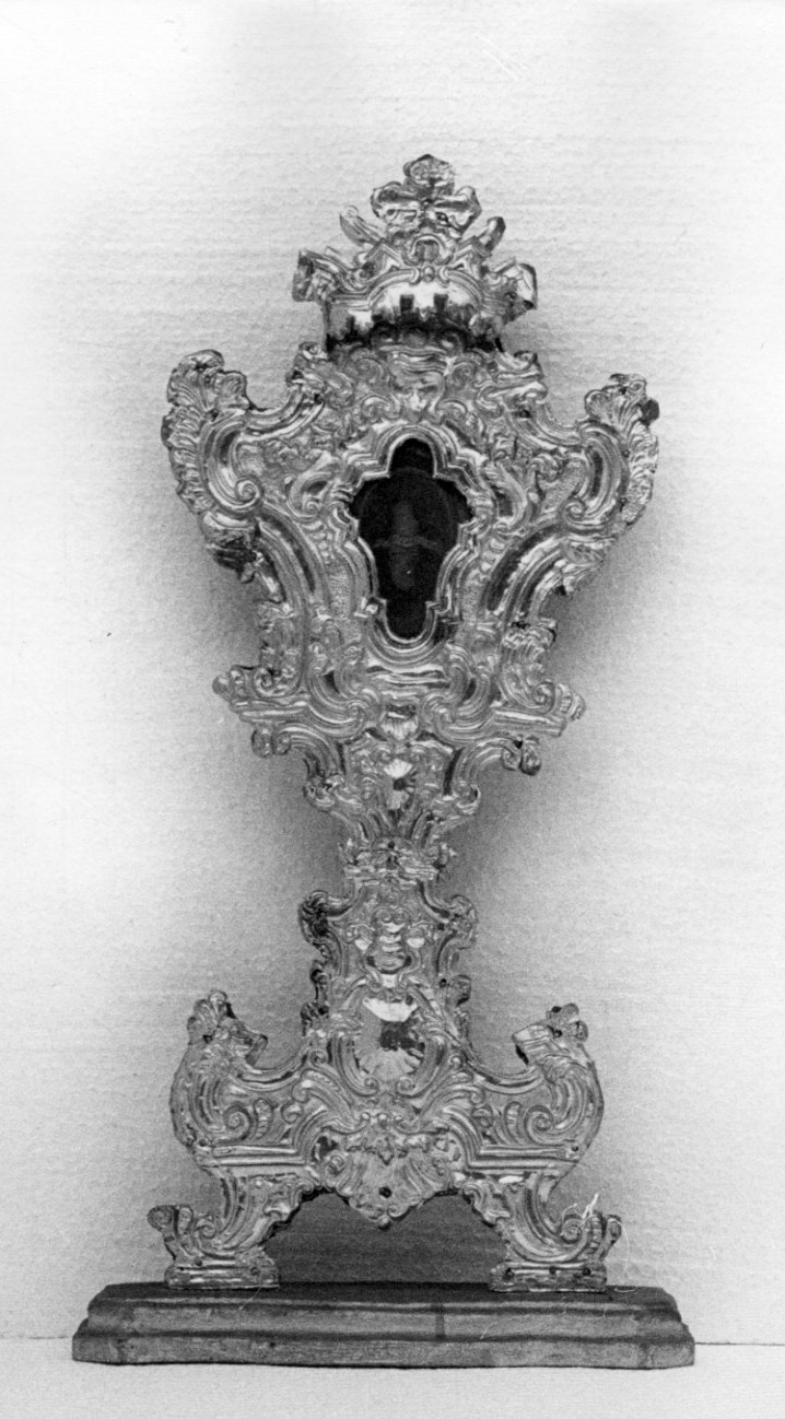 reliquiario - a ostensorio, serie - bottega piemontese (metà sec. XVIII)