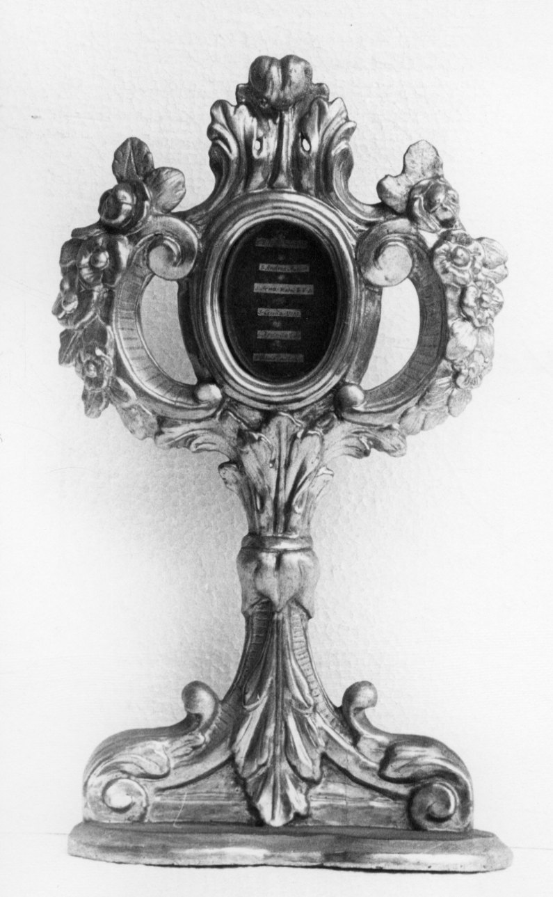 reliquiario - a ostensorio, serie - bottega piemontese (inizio sec. XIX)