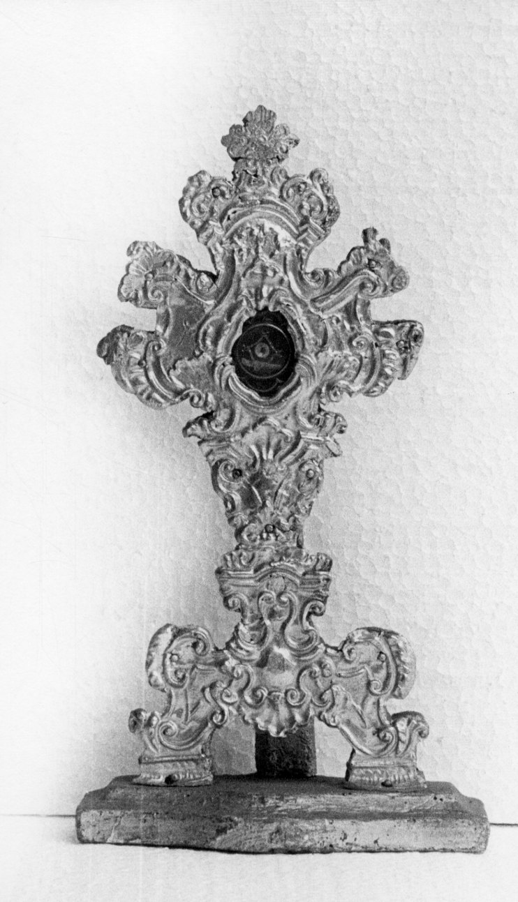 reliquiario - a ostensorio, coppia - bottega piemontese (metà sec. XVIII)