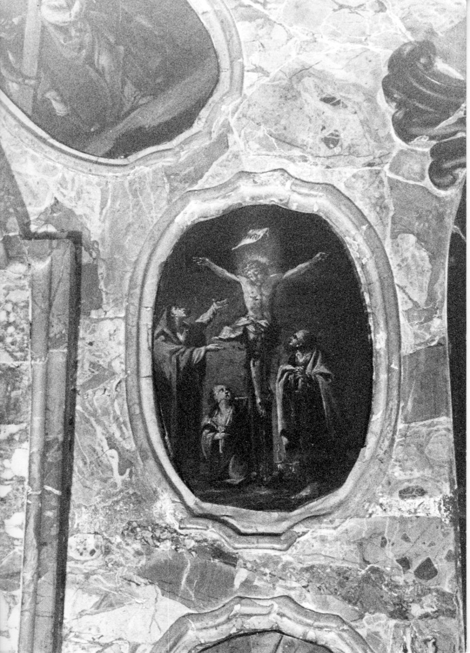 crocifissione di Cristo con la Madonna, San Giovanni e Santa Maria Maddalena (dipinto, elemento d'insieme) - ambito piemontese (terzo quarto sec. XVIII)