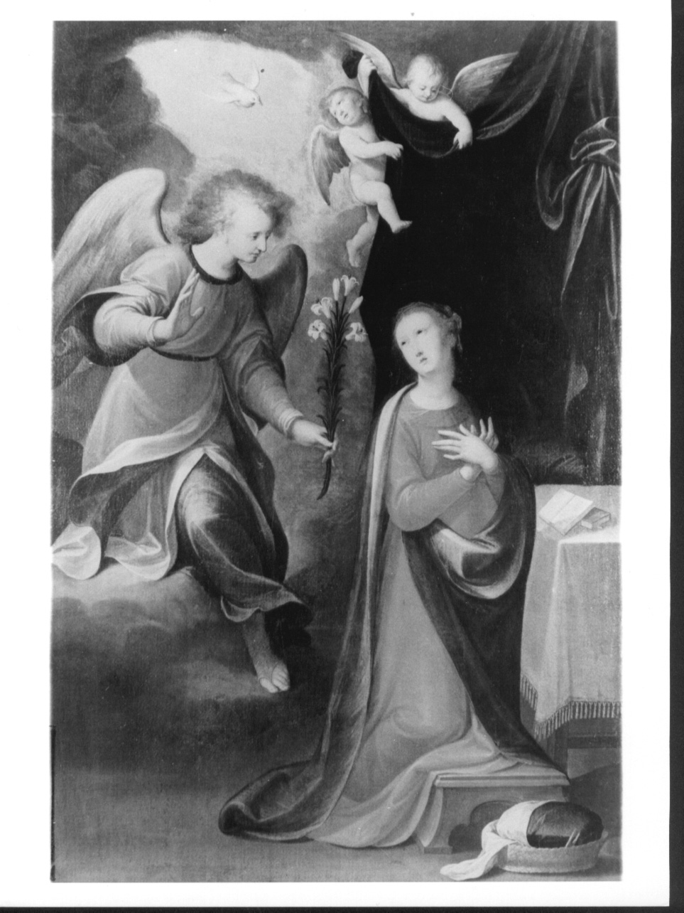 Annunciazione (dipinto, opera isolata) - ambito casalese (secondo quarto sec. XVII)