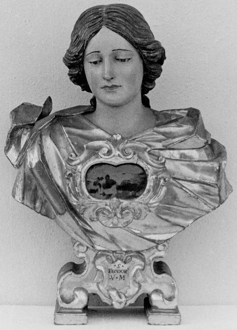 Santa Teodora (reliquiario - a busto, opera isolata) - bottega casalese (inizio sec. XVIII)