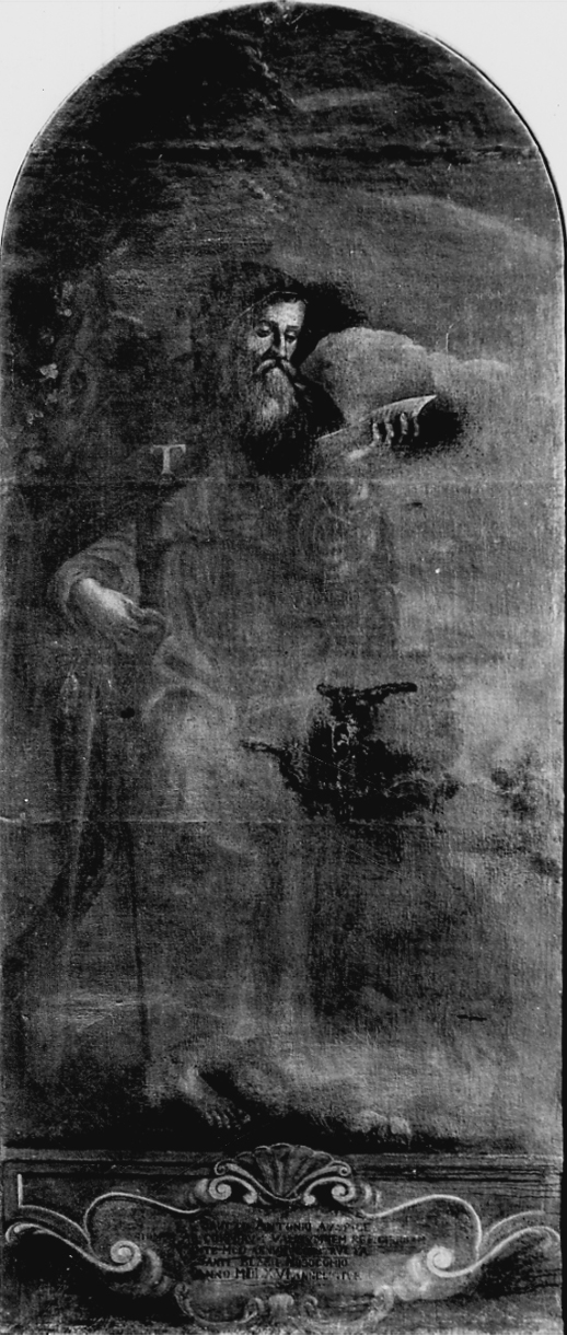 Sant'Antonio Abate (dipinto, pendant) - bottega Italia centro-settentrionale (ultimo quarto sec. XVII)