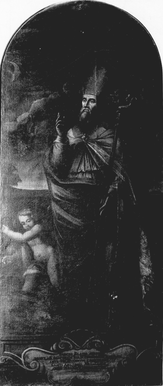 San Biagio (dipinto, pendant) - bottega Italia centro-settentrionale (ultimo quarto sec. XVII)