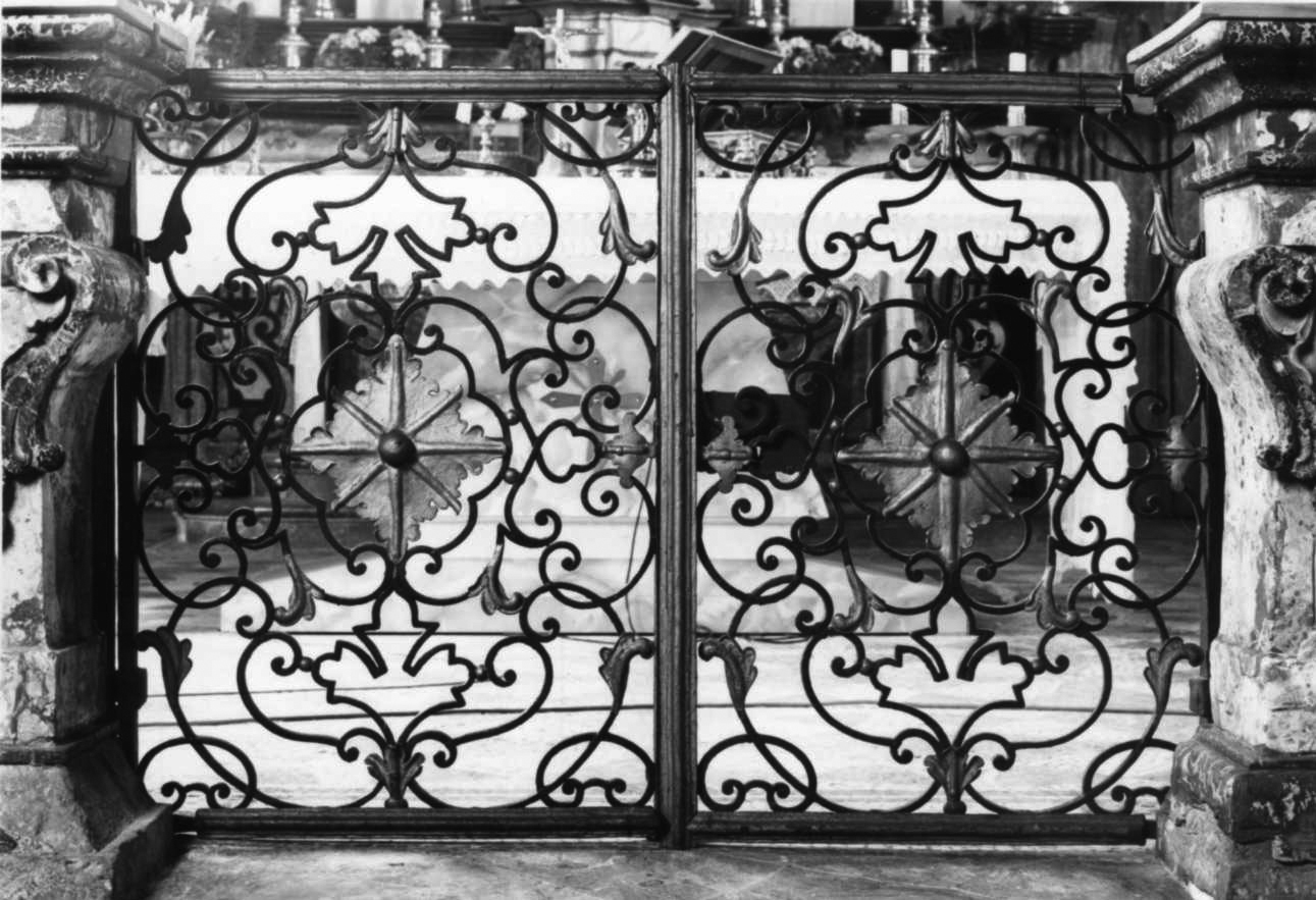 cancello di balaustrata, opera isolata - bottega piemontese (ultimo quarto sec. XVIII)
