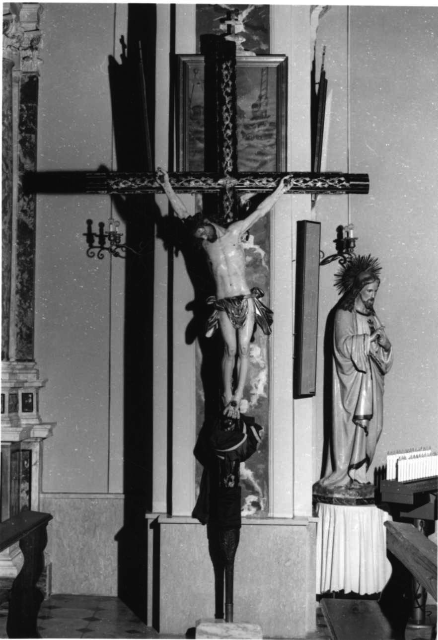 Cristo crocifisso (croce processionale, opera isolata) - bottega genovese (seconda metà sec. XIX)