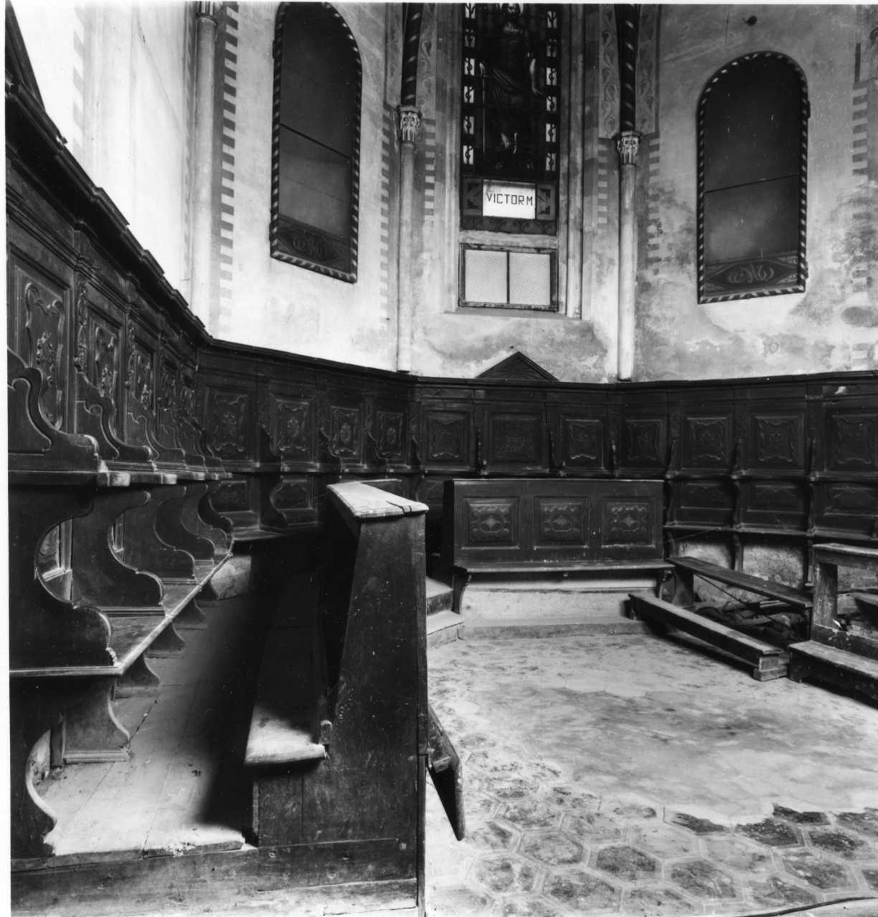 stalli del coro, opera isolata - bottega piemontese (prima metà, primo quarto sec. XVIII, sec. XIX)