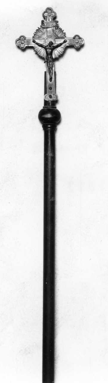 Cristo crocifisso (croce processionale, opera isolata) - bottega piemontese (prima metà sec. XX)