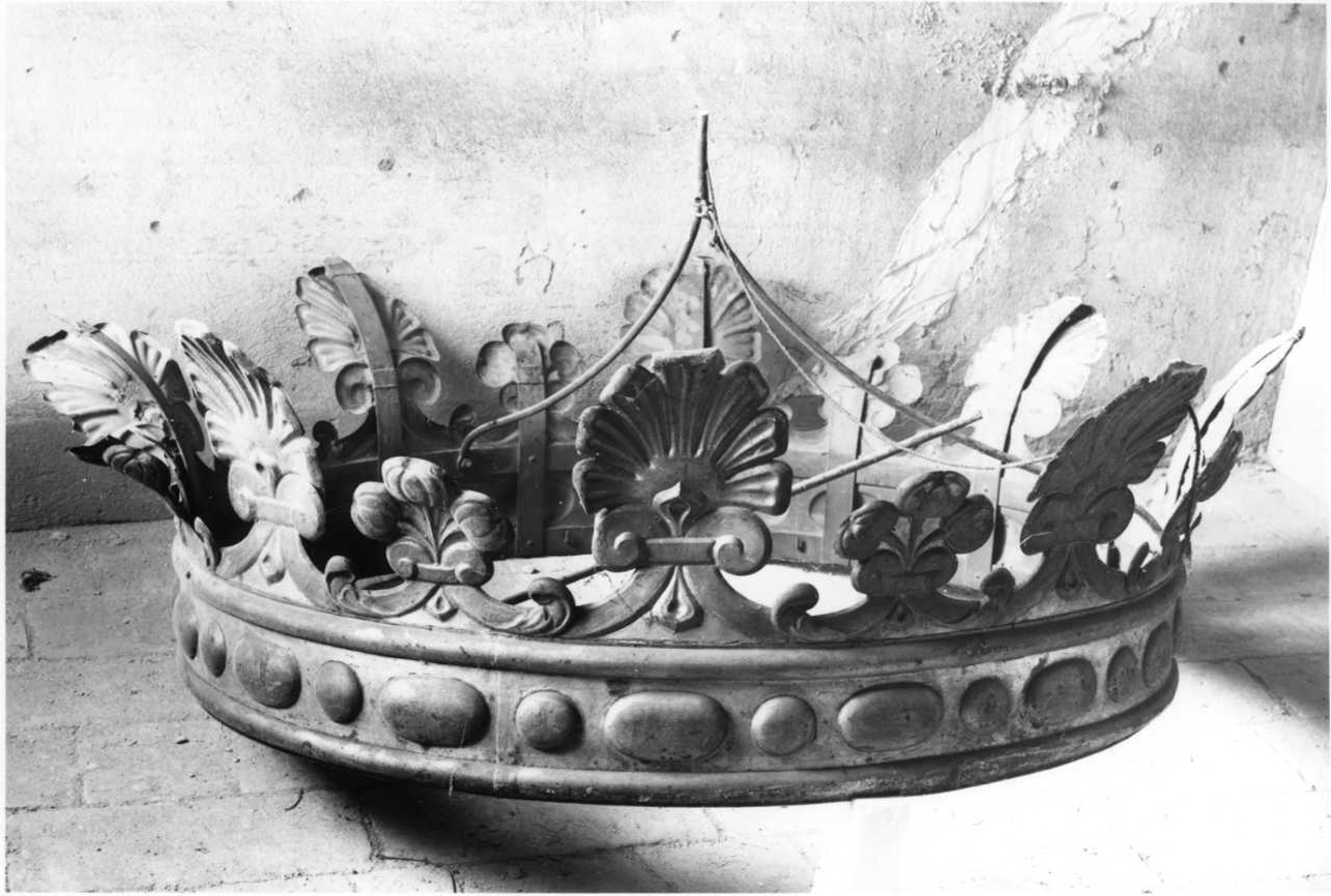 corona, opera isolata - bottega piemontese (fine/inizio secc. XIX/ XX)