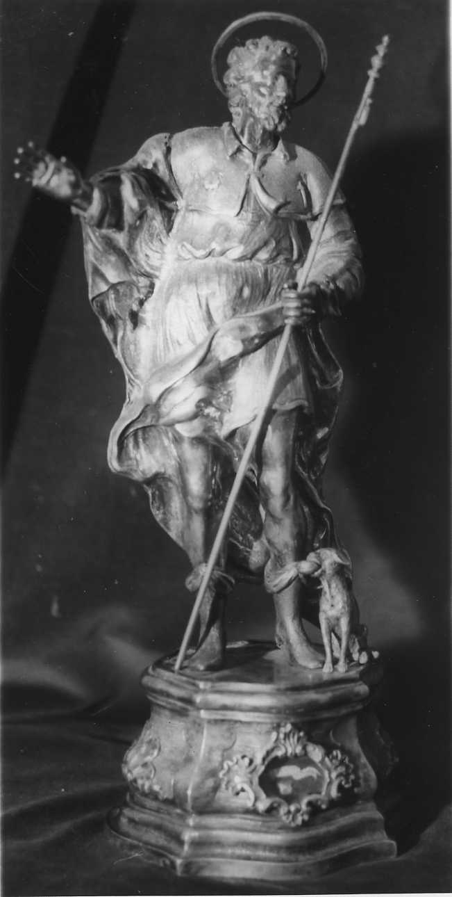 San Rocco (reliquiario - a statuetta, opera isolata) - bottega piemontese (prima metà sec. XVIII)