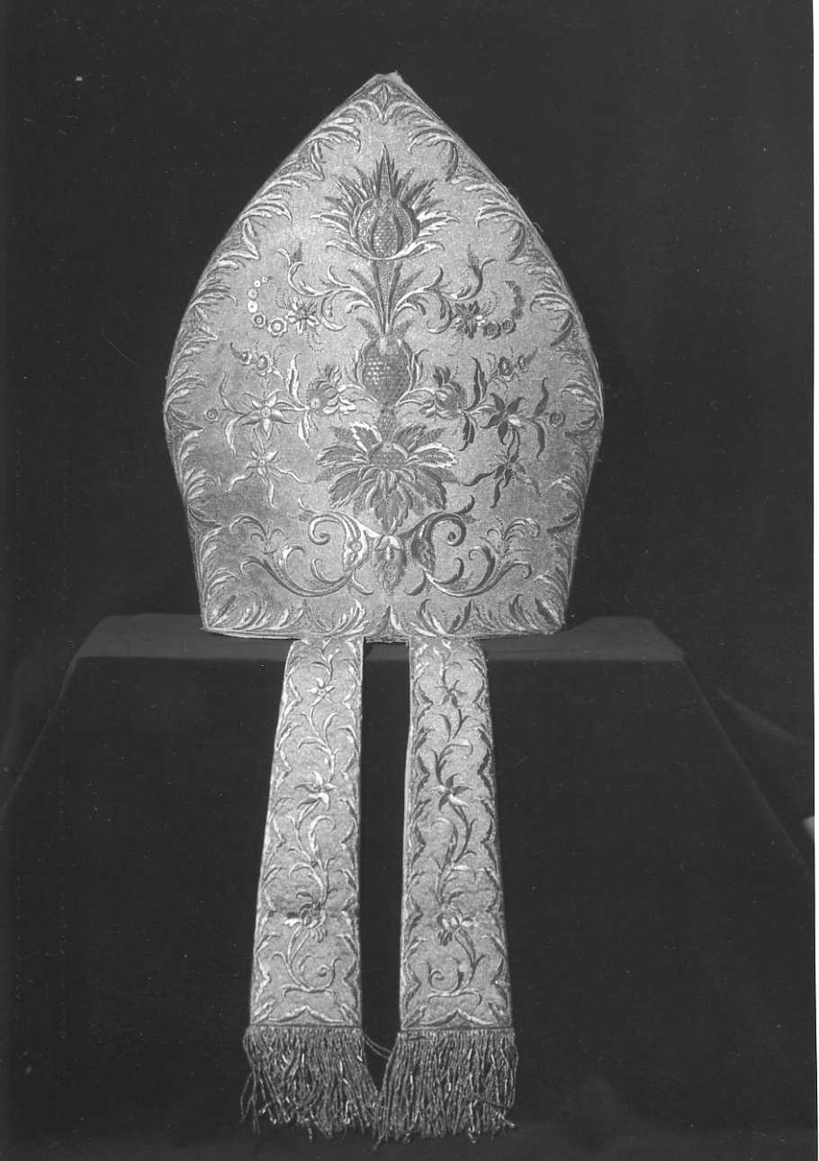 mitria preziosa, opera isolata - manifattura piemontese (metà sec. XVIII)