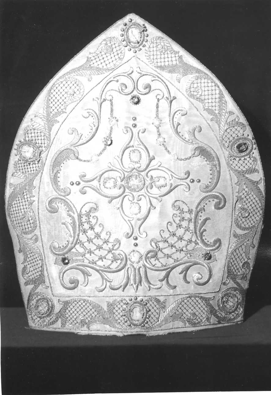 mitria preziosa, opera isolata - manifattura piemontese (sec. XIX)