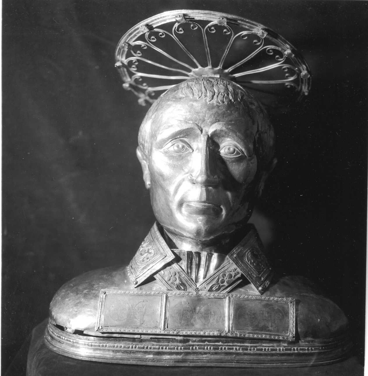 San Natale (reliquiario - a busto, opera isolata) di Andrea da Brescia (fine/inizio secc. XV/ XVI)