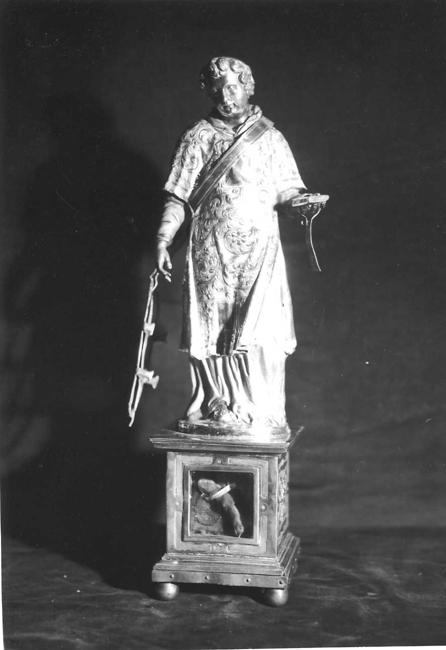 San Lorenzo (reliquiario - a statua, opera isolata) - bottega lombarda (fine sec. XVI)
