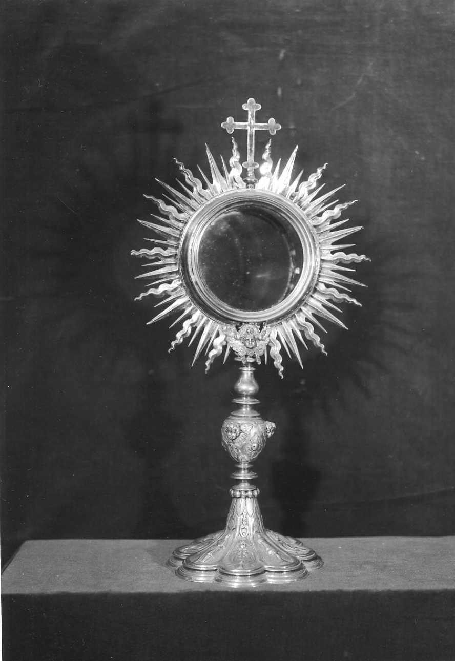 ostensorio - a raggiera, opera isolata - bottega lombarda (primo quarto sec. XVII)