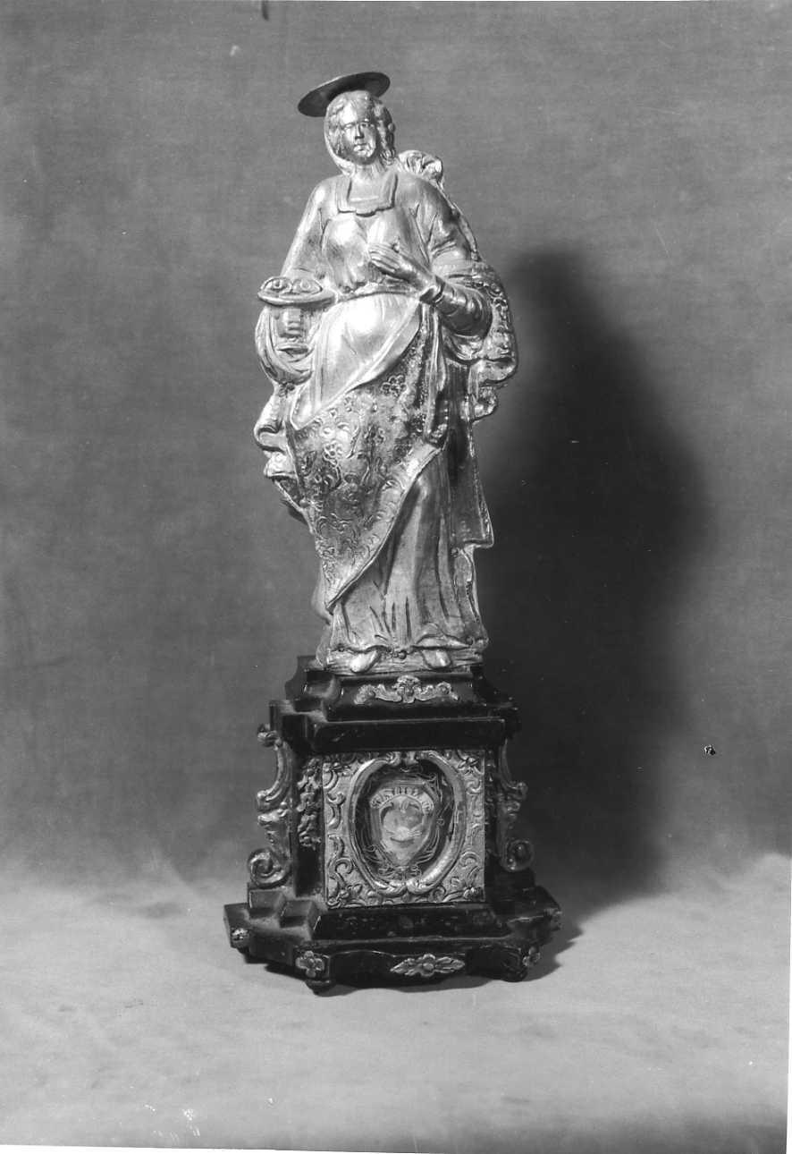 Santa Lucia (reliquiario - a statua, opera isolata) - bottega piemontese (sec. XVII)