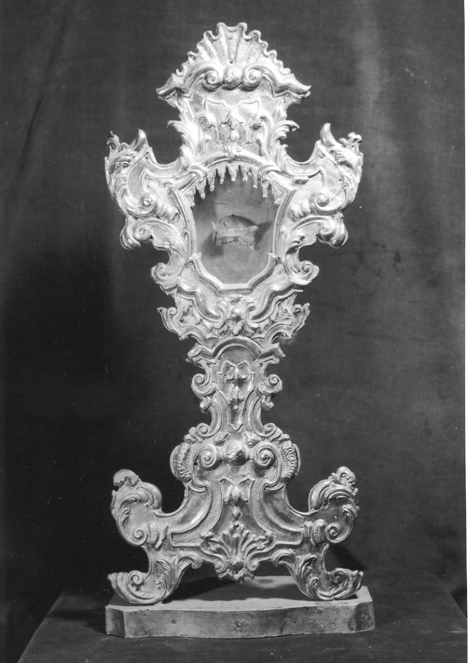 reliquiario - a ostensorio, serie - bottega piemontese (sec. XVIII)