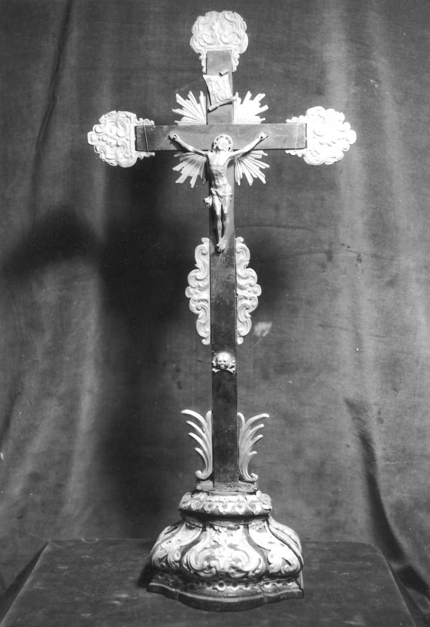 Cristo crocifisso (croce stazionale, opera isolata) - bottega piemontese (sec. XVIII)
