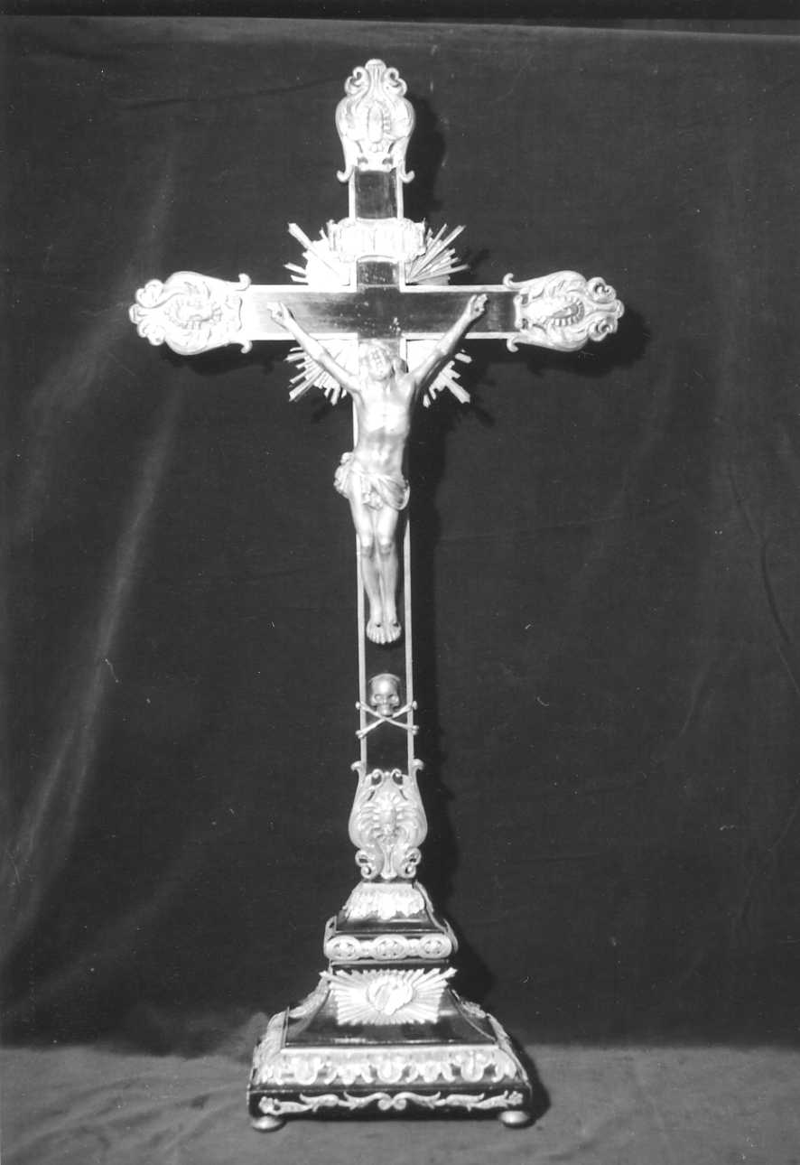 Cristo crocifisso e strumenti della Passione (croce stazionale, opera isolata) - bottega piemontese (seconda metà sec. XVIII)