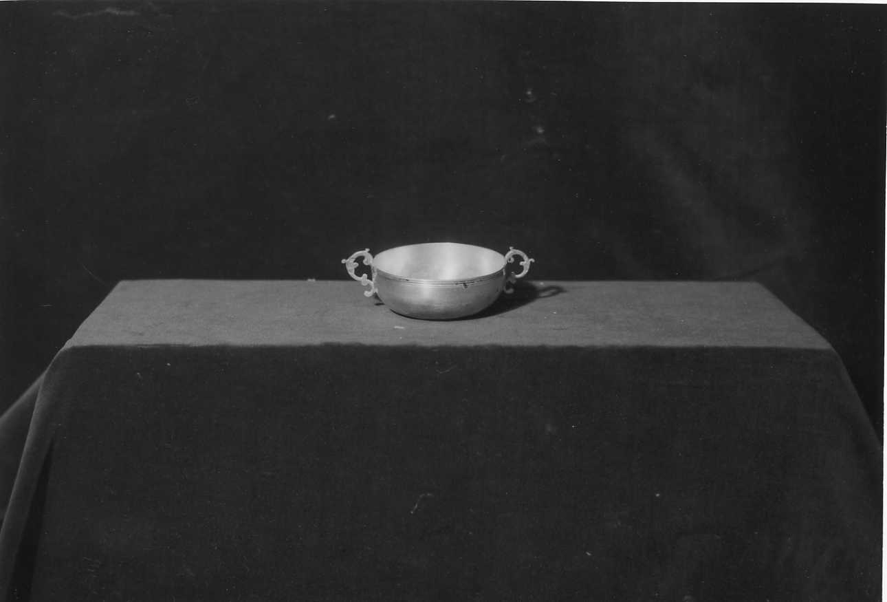 coppetta battesimale, opera isolata - bottega piemontese (fine sec. XVIII)