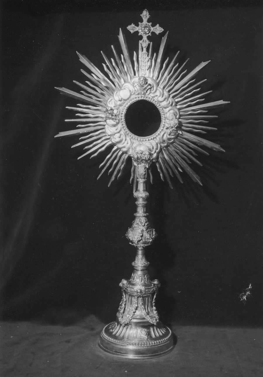 ostensorio - a raggiera, opera isolata - bottega piemontese (prima metà sec. XIX)