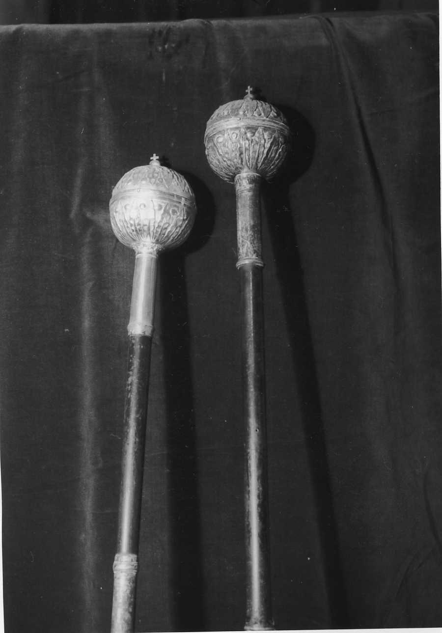 mazza da cerimonia, coppia - bottega piemontese (secondo quarto sec. XIX)