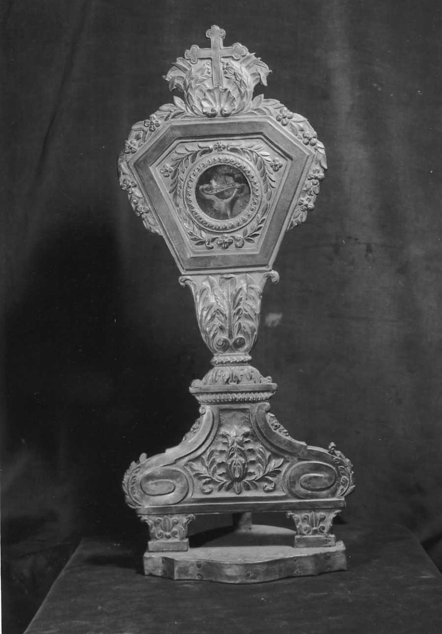 reliquiario - a ostensorio, serie di Tribocco Pietro (bottega) (secondo quarto sec. XIX)