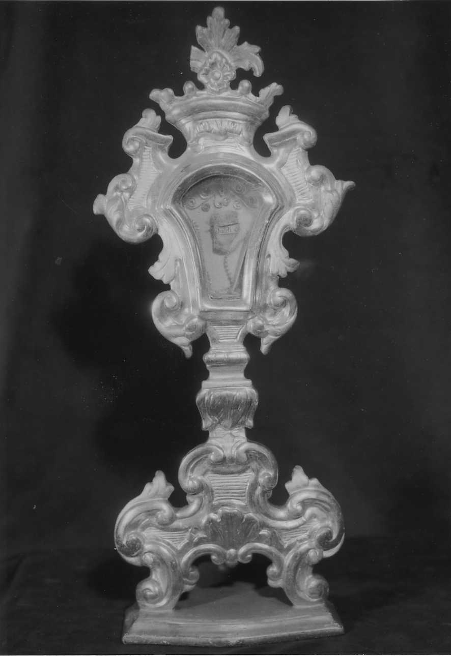 reliquiario - a ostensorio, opera isolata - bottega piemontese (sec. XVIII)