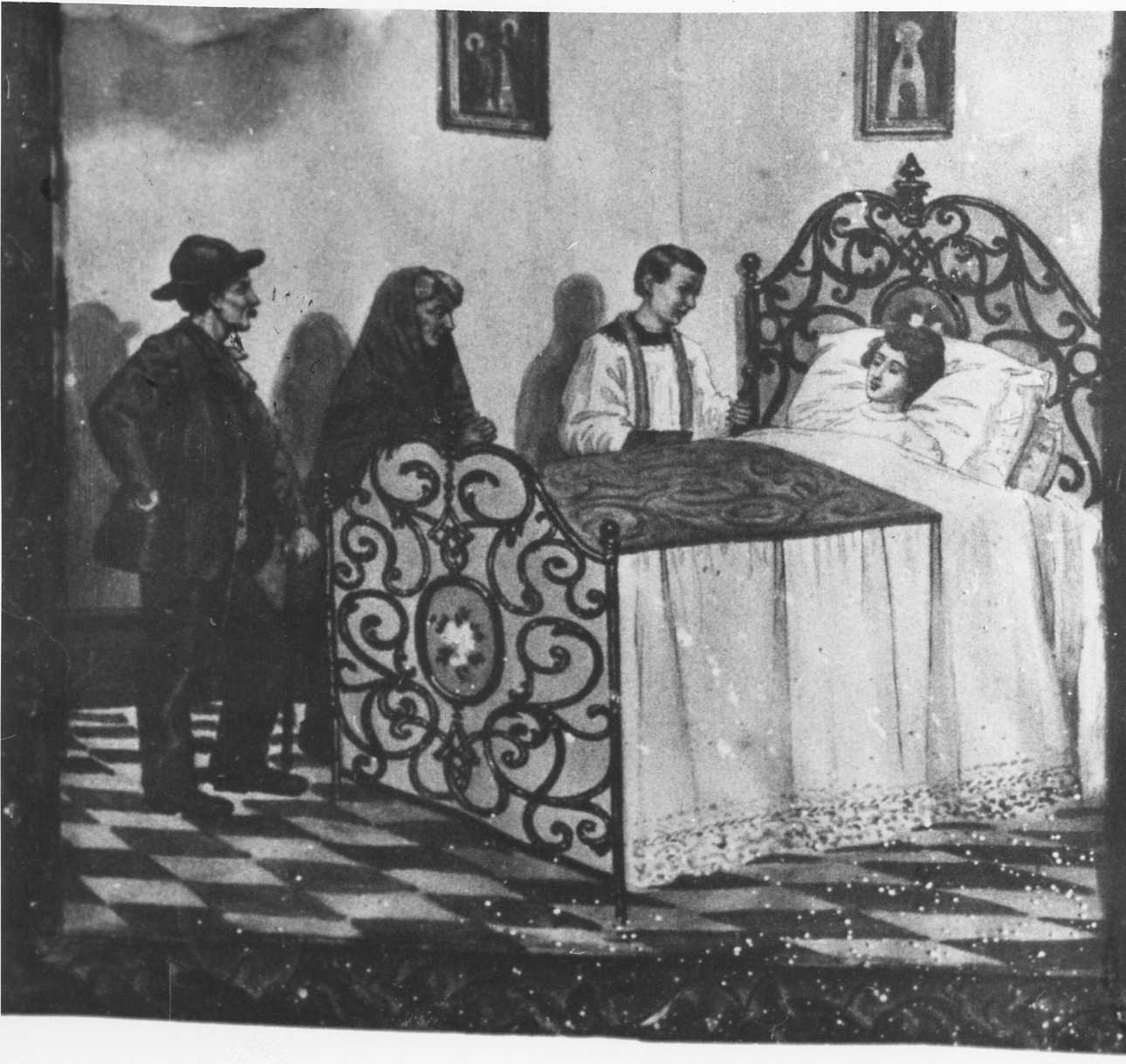 Intervento della Madonna della Creta per guarigione (ex voto, opera isolata) - ambito alessandrino (inizio sec. XX)