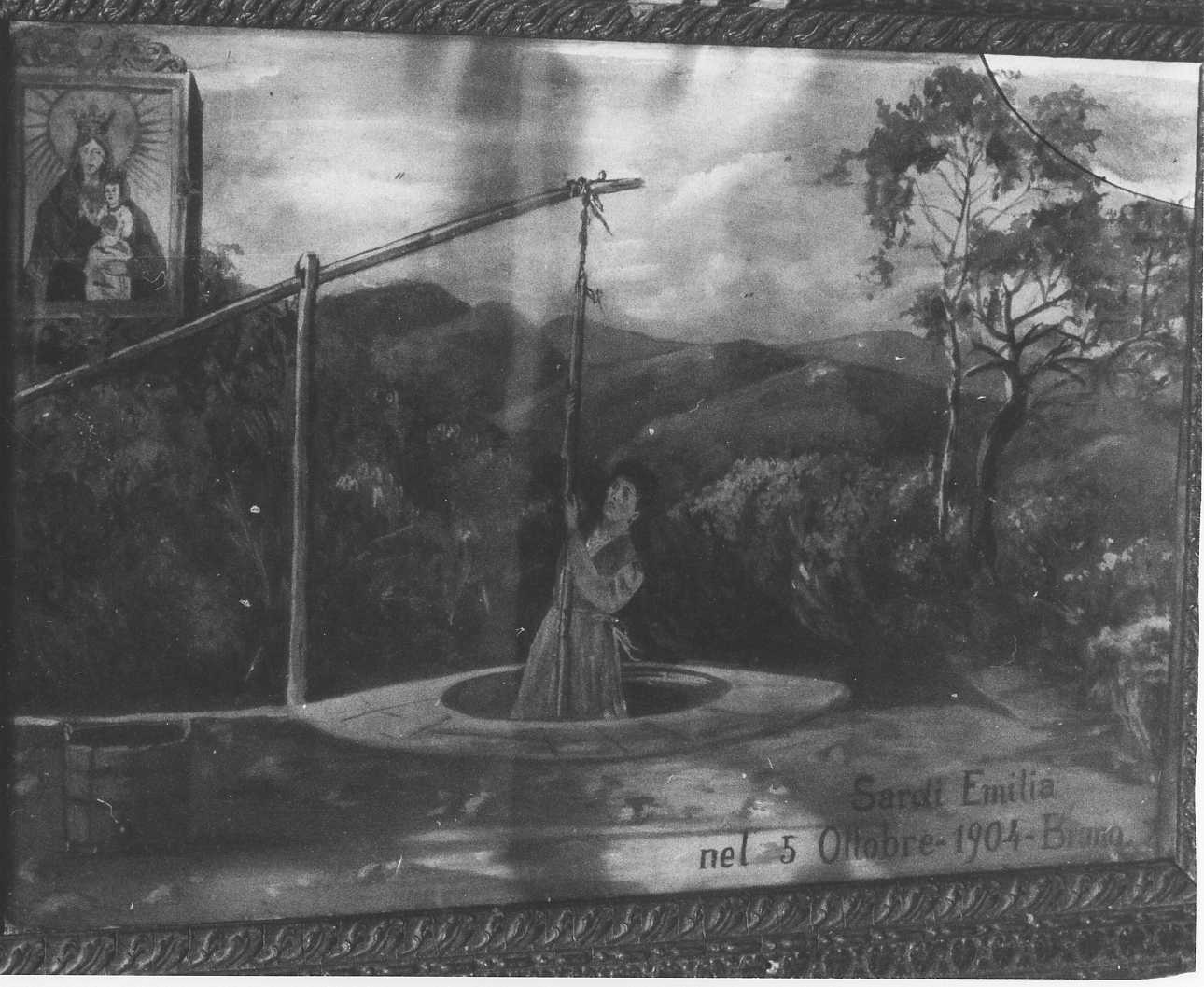 Intervento della Madonna della Creta per sventare un incidente (ex voto, opera isolata) - ambito alessandrino (inizio sec. XX)